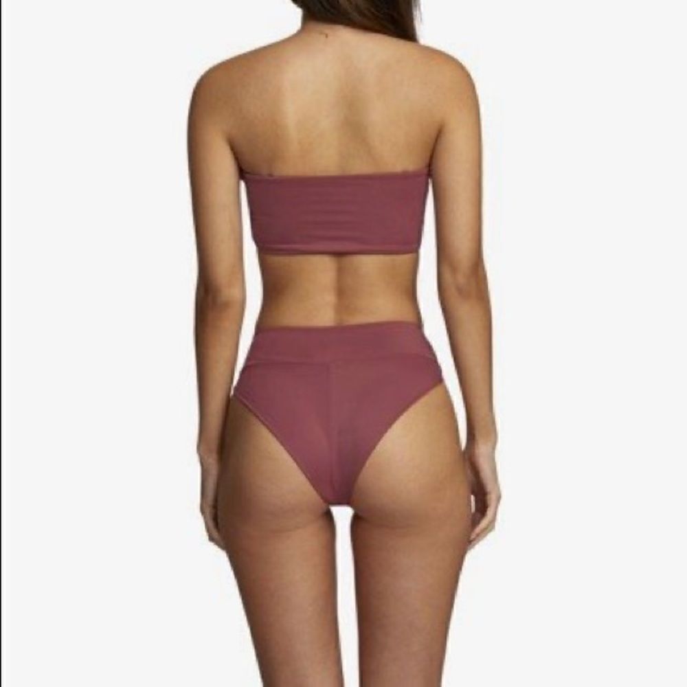 RVCA Solid High Rise Bikini Bottom Size S